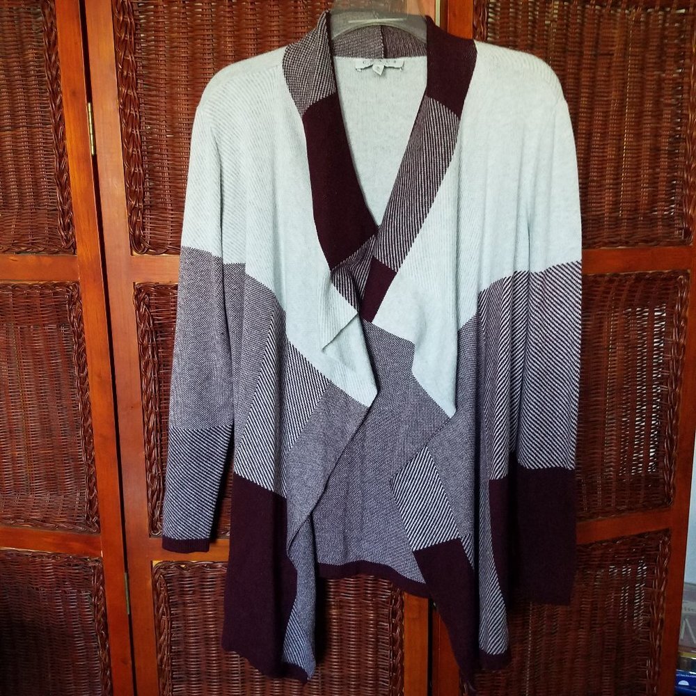 Chaus New York Open Waterfall Cardigan‎ Sweater